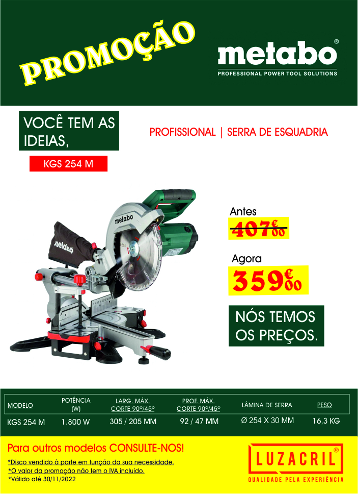 Serra de Esquadria KGS 254 M